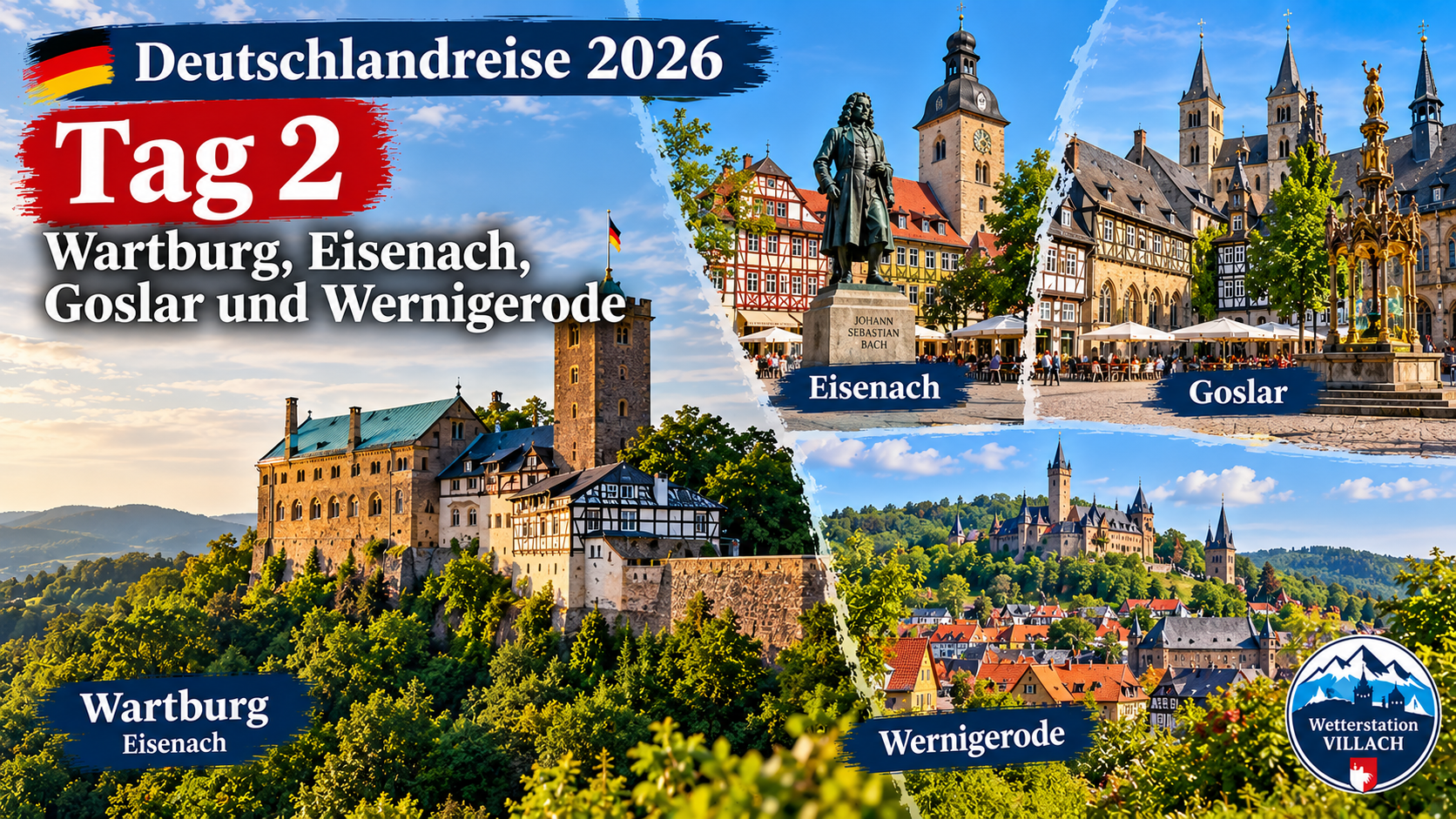 Deutschlandreise 2026 – Tag 2 Wartburg und Goslar
