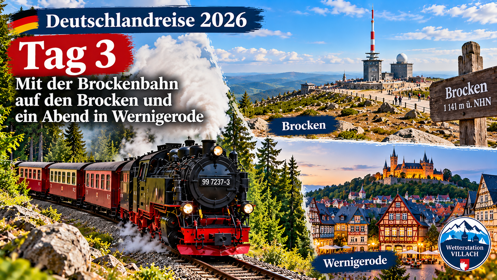 Deutschlandreise 2026 – Tag 3 Brockenbahn