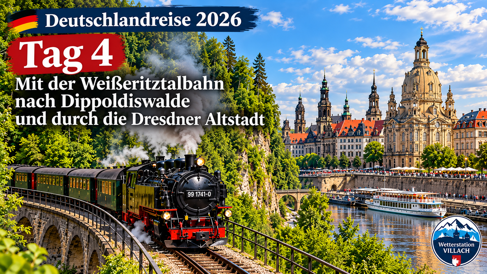 Deutschlandreise 2026 – Tag 4 Weißeritztalbahn Dresden