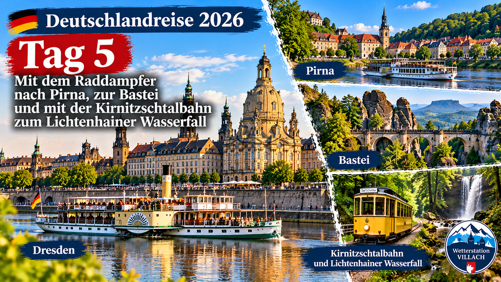 Deutschlandreise 2026 – Tag 5 Sächsische Schweiz